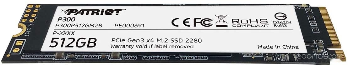 SSD Patriot P300 512GB P300P512GM28 �  �������� ������� �������