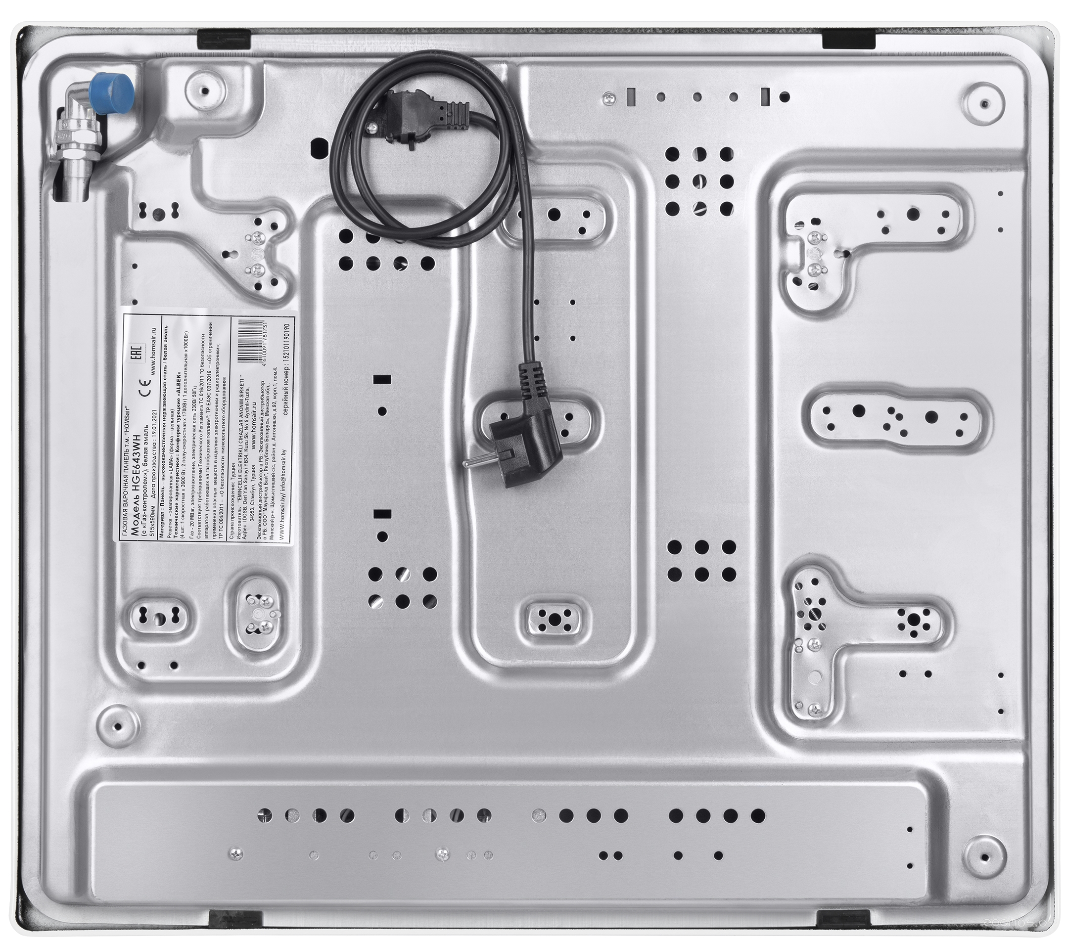 �������� ������ HOMSair HGE643WH �  �������� ������� �������