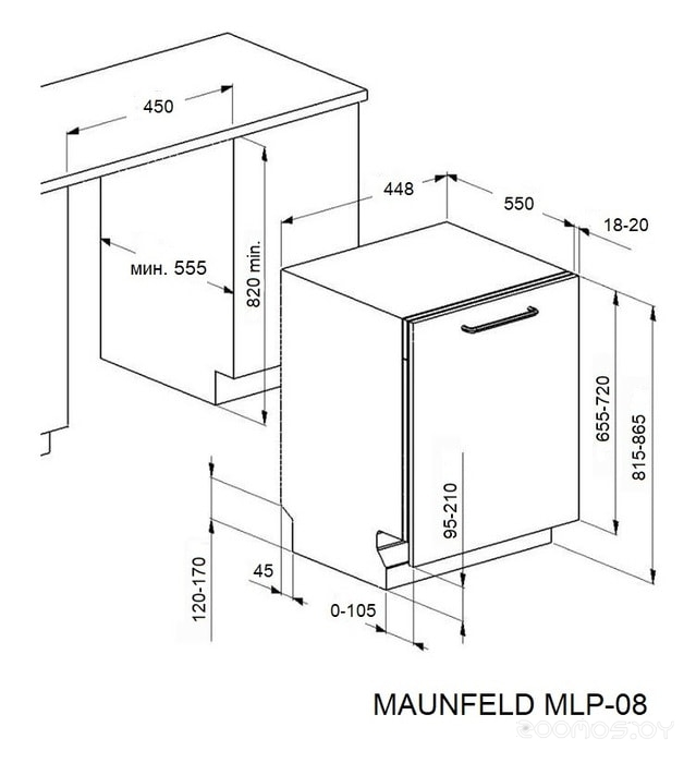 ������������� ������ Maunfeld MLP-08B �  �������� ������� �������