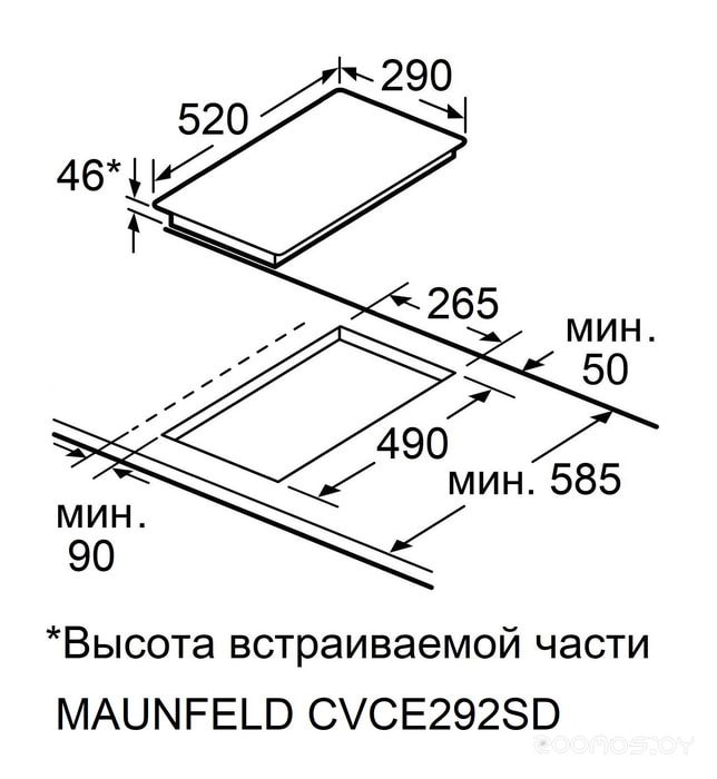 �������� ������ Maunfeld CVCE292STBK �  �������� ������� �������