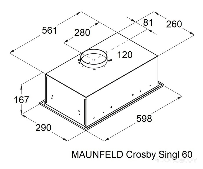 ������� Maunfeld Crosby Singl 60 ����� �  �������� ������� �������