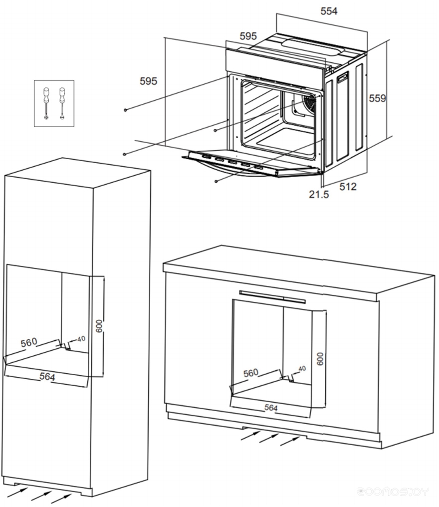 ������� ���� Maunfeld EOEH 5811S1 �  �������� ������� �������