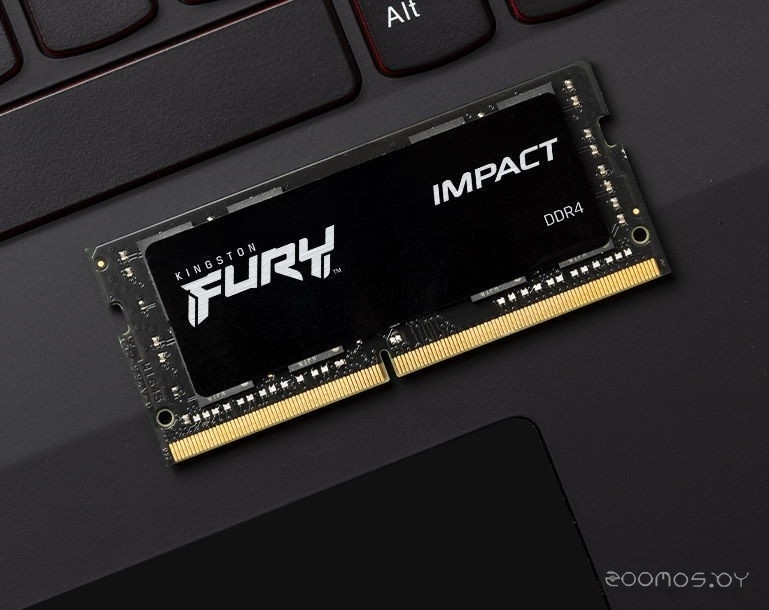 ����������� ������ Kingston FURY Impact 16GB DDR4 SODIMM PC4-25600 KF432S20IB/16 �  �������� ������� �������
