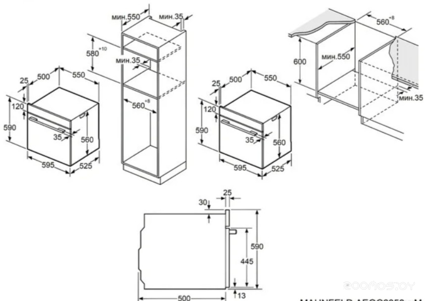 ������� ���� Maunfeld AEOC6050BM �  �������� ������� �������