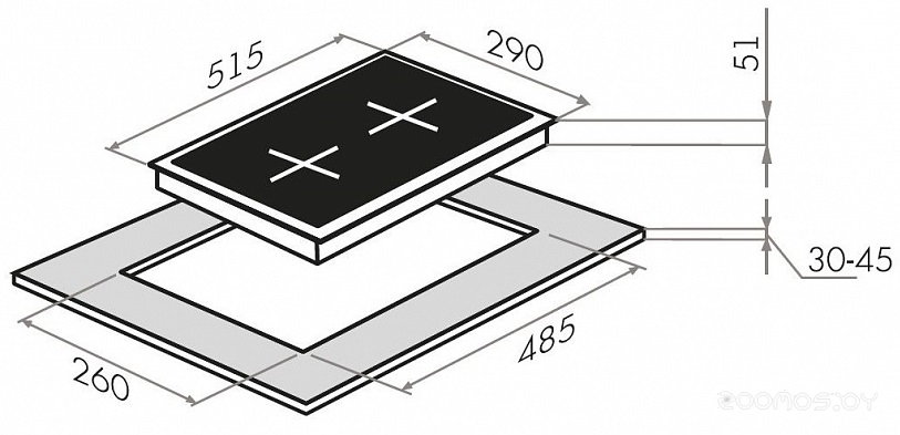 �������� ������ HOMSair HGS323GCS �  �������� ������� �������