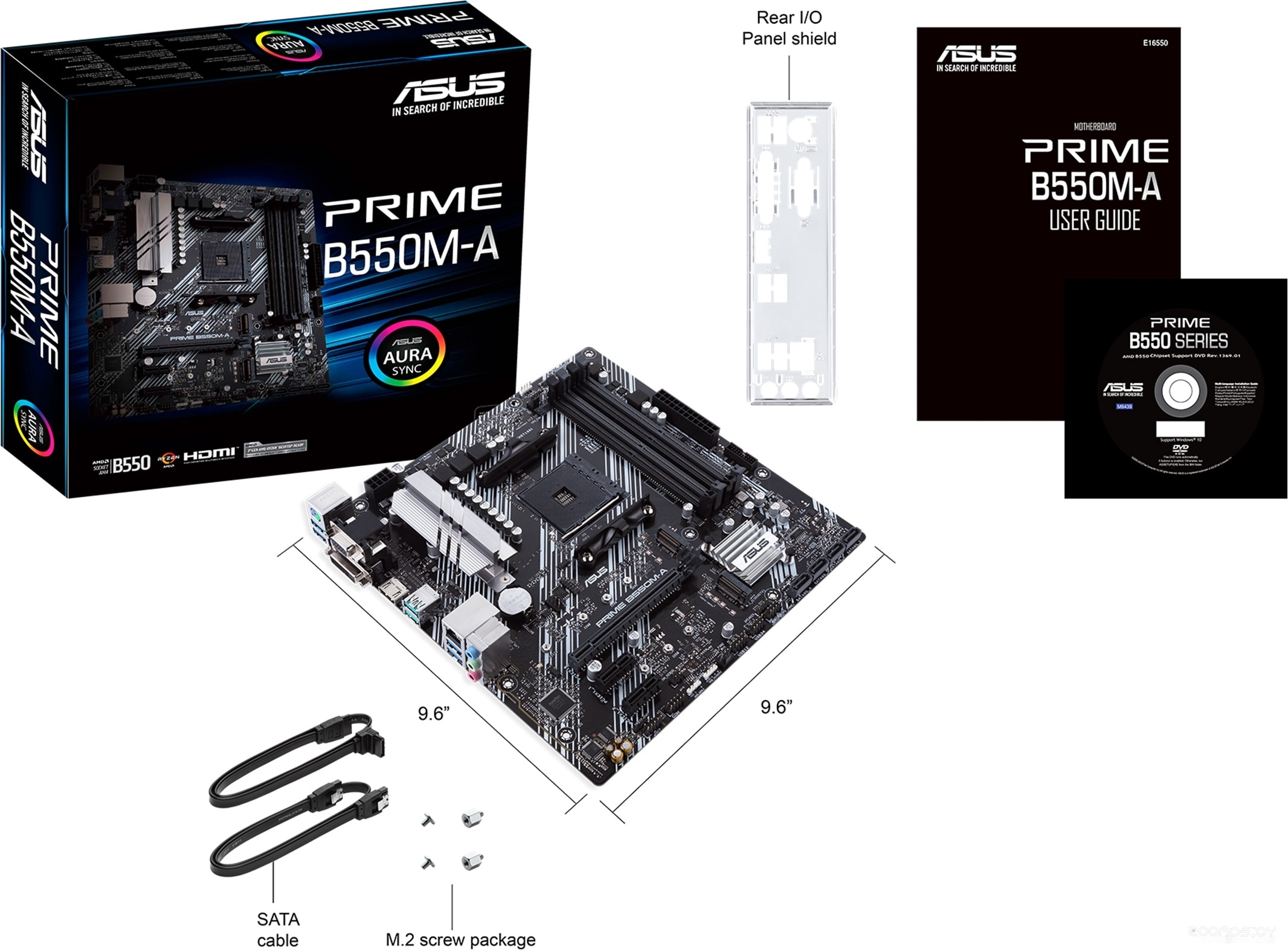 ����������� ����� Asus Prime B550M-A �  �������� ������� �������