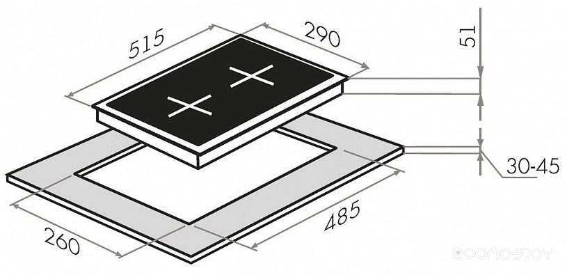 �������� ������ HOMSair HGE323GCBK �  �������� ������� �������