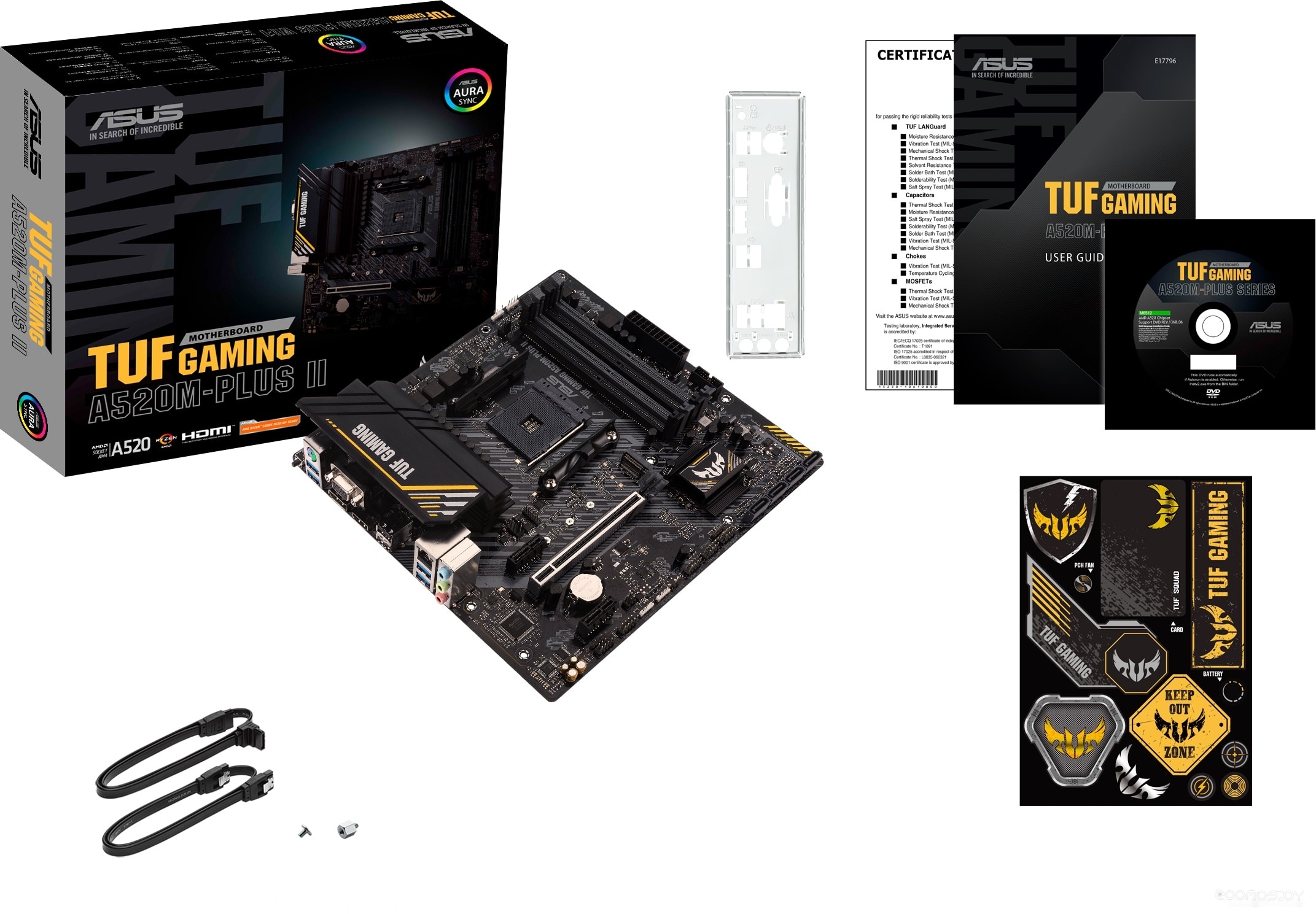 ����������� ����� Asus TUF Gaming A520M-Plus II �  �������� ������� �������