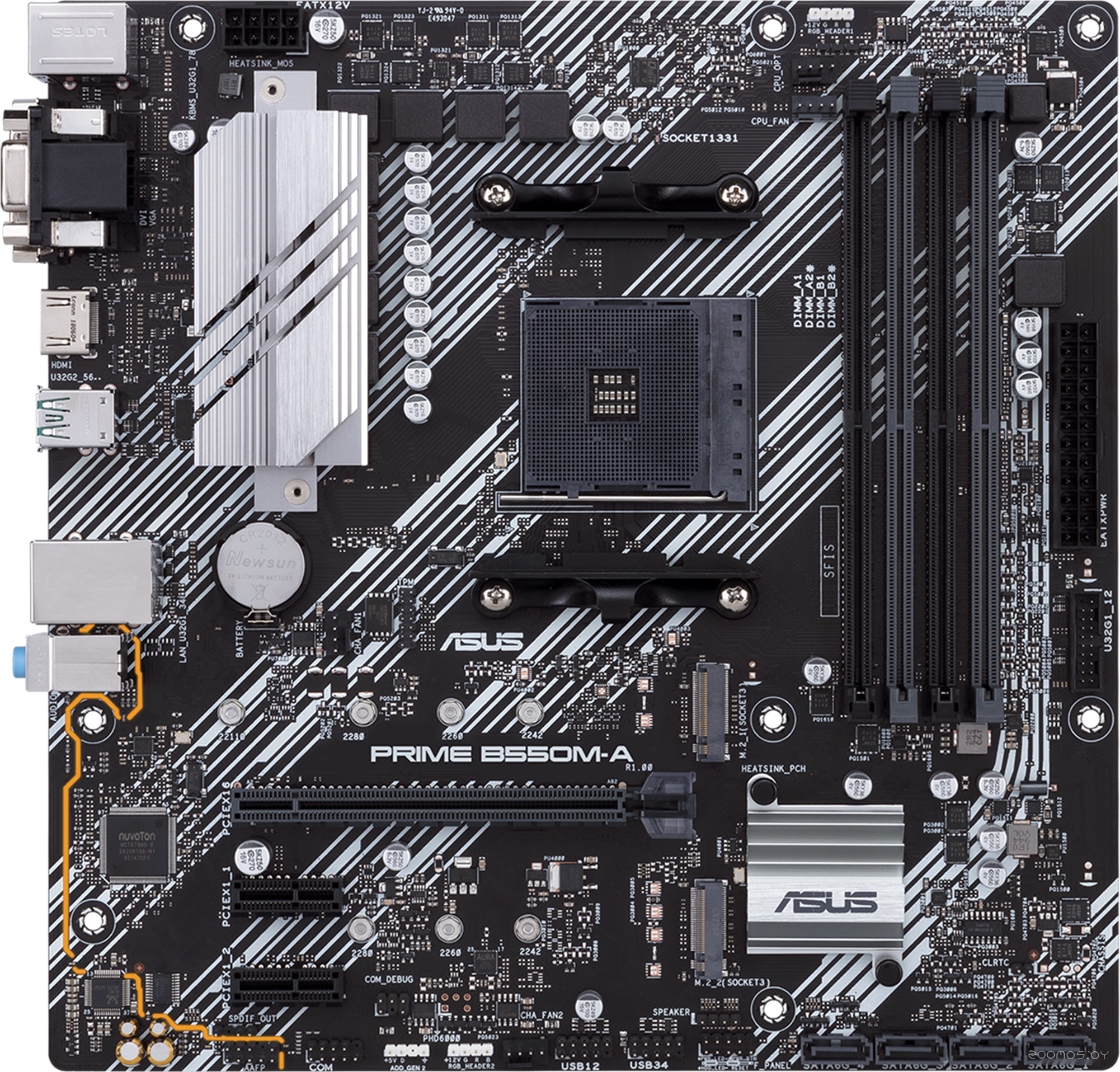 ����������� ����� Asus Prime B550M-A �  �������� ������� �������