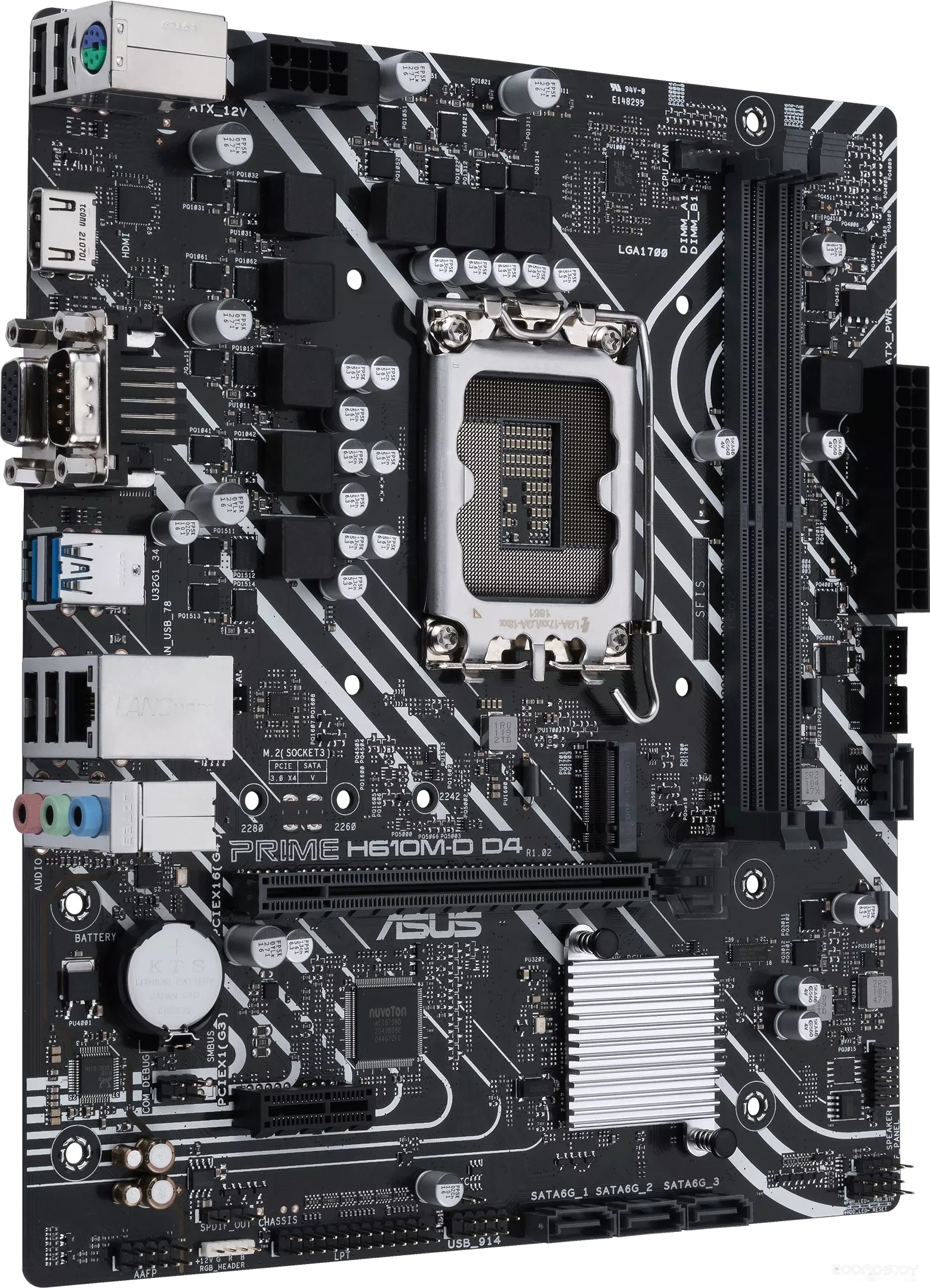 ����������� ����� Asus Prime H610M-D D4 �  �������� ������� �������