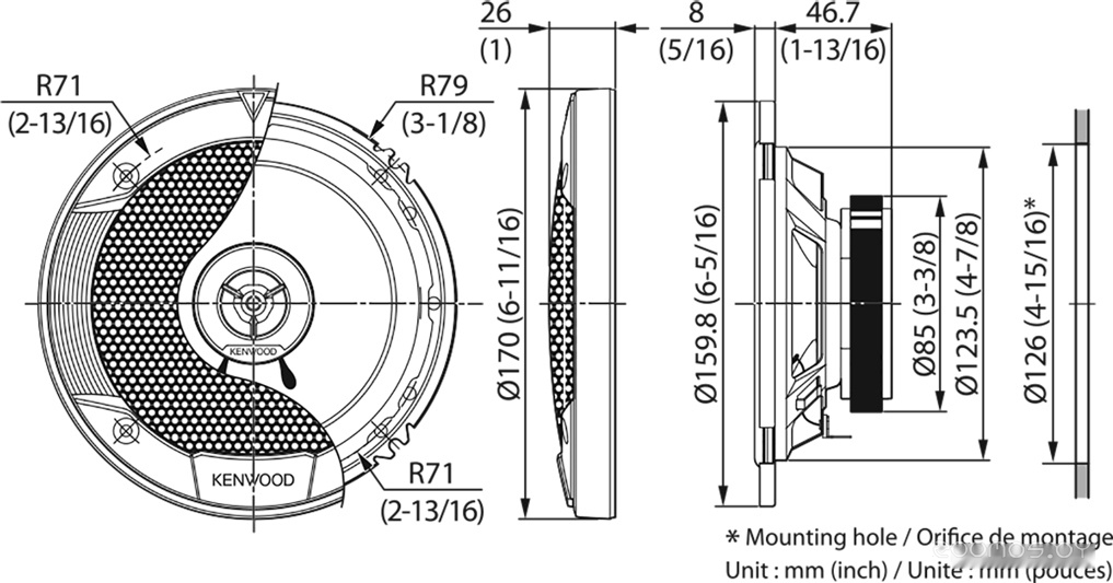 ������������ �� Kenwood KFC-S1676EX �  �������� ������� �������