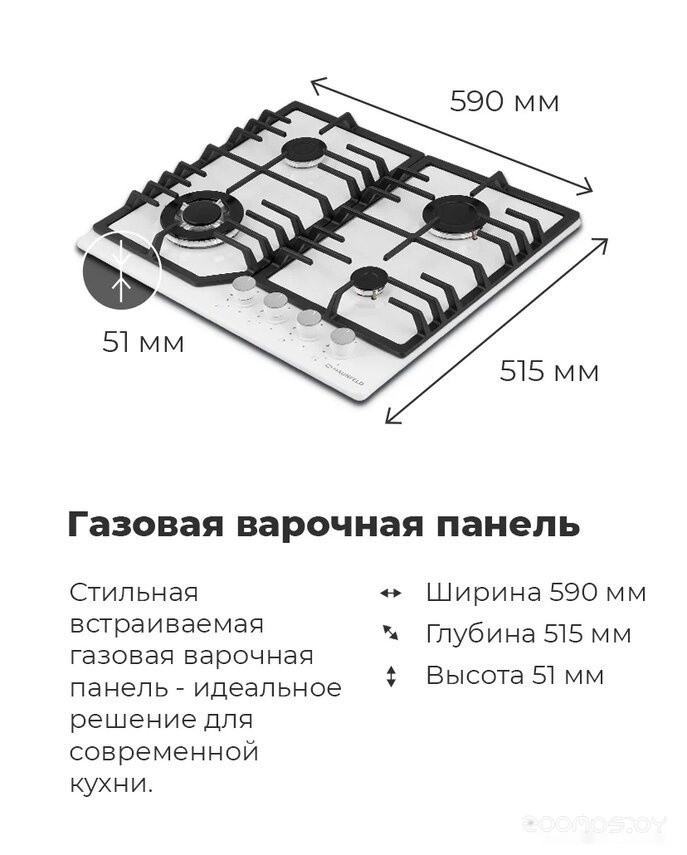 �������� ������ Maunfeld EGHE.64.3STS-EB/G �  �������� ������� �������