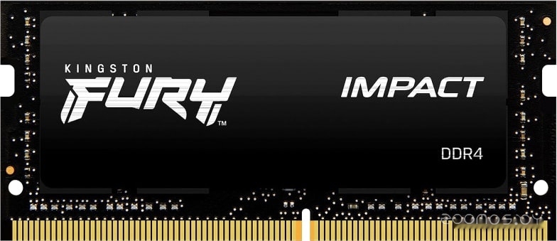����������� ������ Kingston FURY Impact 16GB DDR4 SODIMM PC4-25600 KF432S20IB/16 �  �������� ������� �������